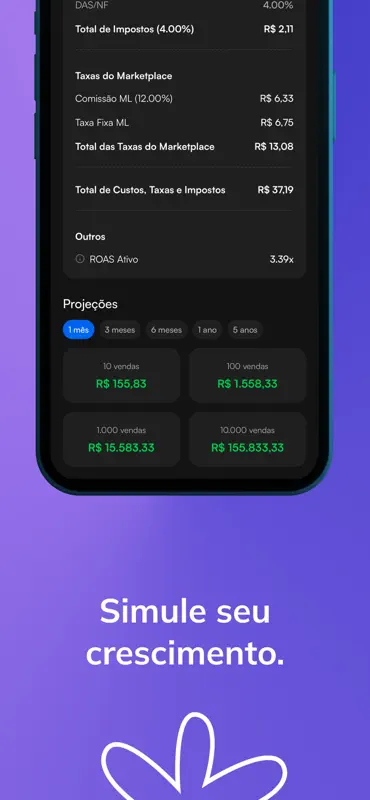 Calculaço: Taxas e Lucro screenshot 9 of 10