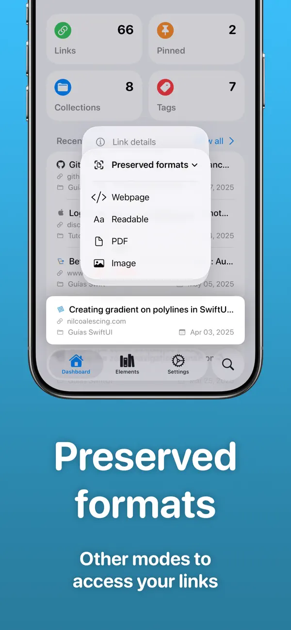 #3. My Links for Linkwarden (iOS) Tekijänä: Juan Gilsanz Polo