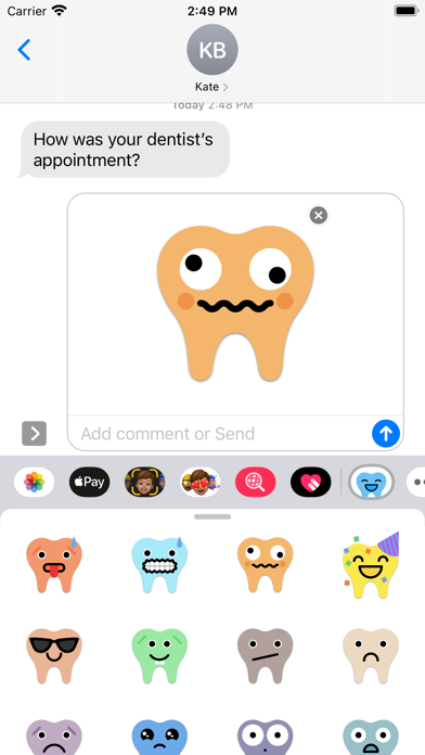 Screenshot #3 pour Teeth Emoji