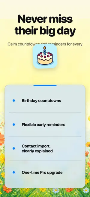 Birthday Reminder & Countdowns screenshot 1