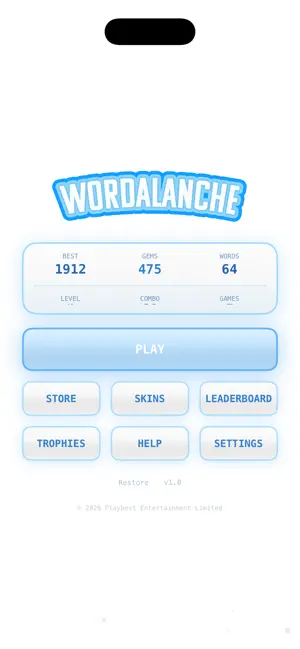 Wordalanche! screenshot 1
