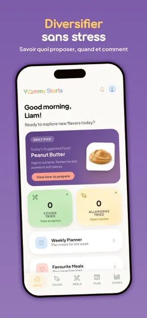 Yummy Starts: DME & purées iPhone screenshot 1