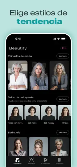 Captura de pantalla de Beautify: Peinado, Maquillaje en iPhone 4