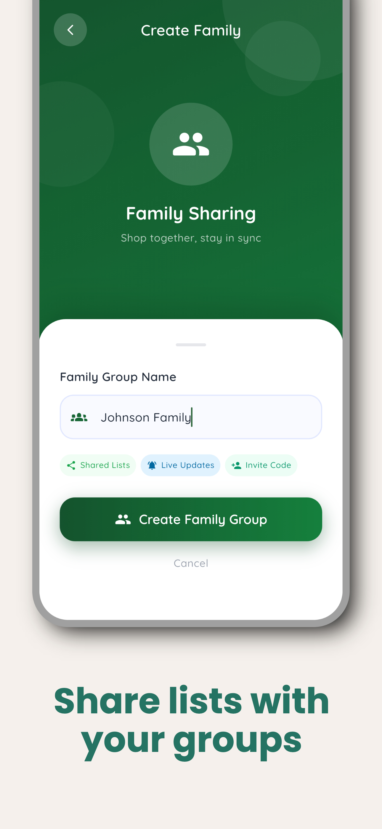 PubList – Family Shopping List screenshot 3