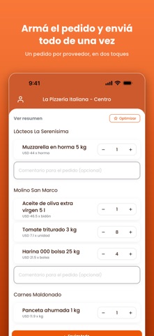 Abasto: Pedidos a Proveedores screenshot