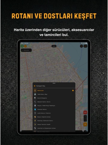 Motocomrade iPad screenshot