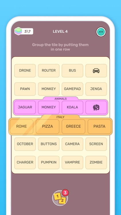 Connect Word Association Game