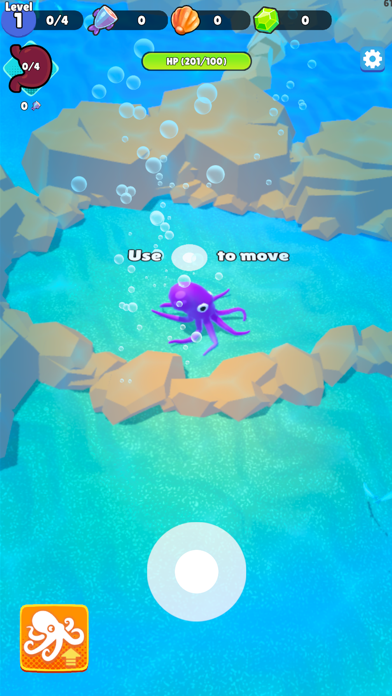 Octopus: Idle Survival Game Screenshot