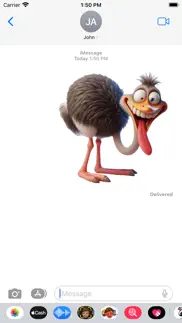 goofy ostrich stickers iphone screenshot 4