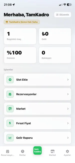 tamkadro: Halı Saha & Maç screenshot 4