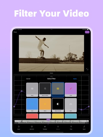 Slow Motion Video Editor Maker iPad screenshot