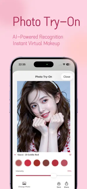 Lipcolor–AR Try-on Lipstick screenshot 3