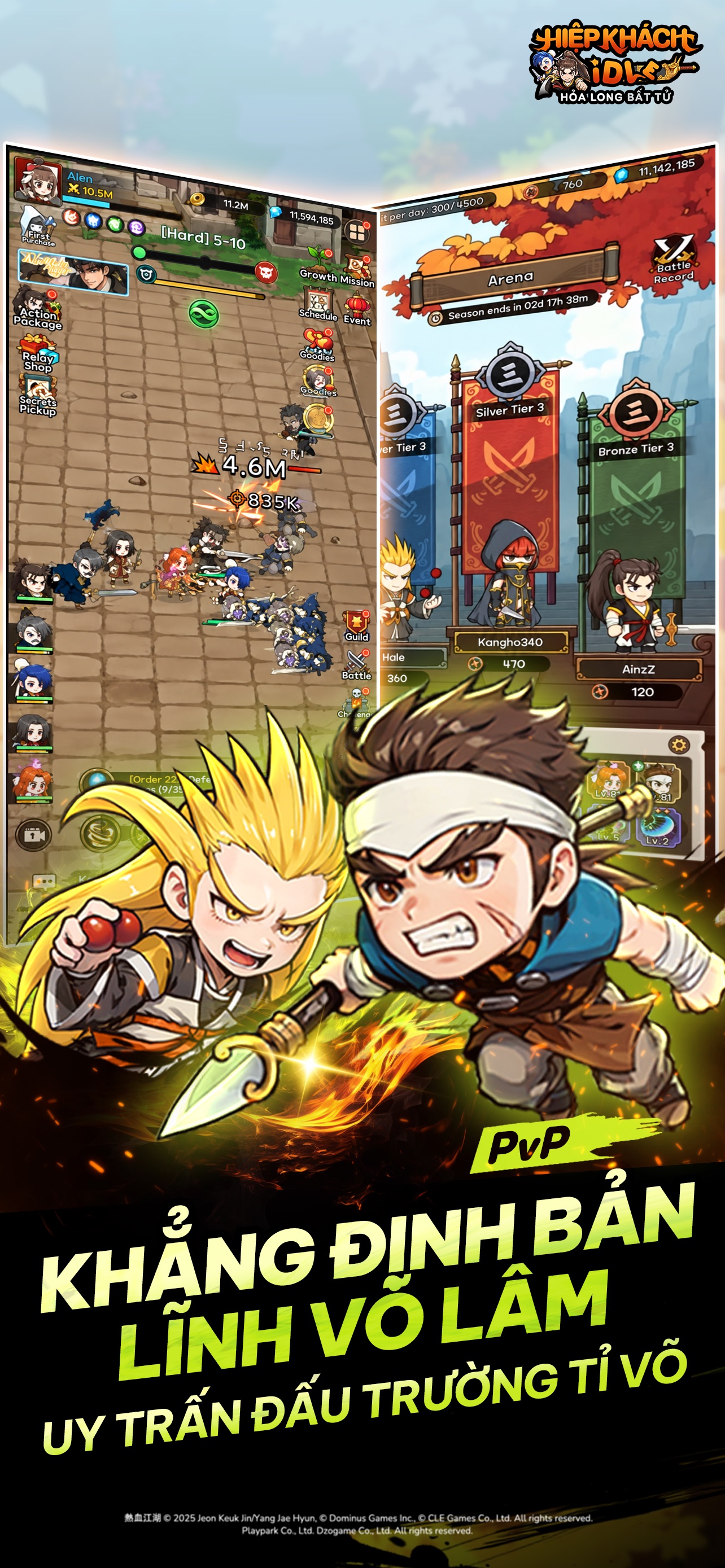 Screenshot 3 of Hiệp Khách Idle:Hỏa Long BấtTử