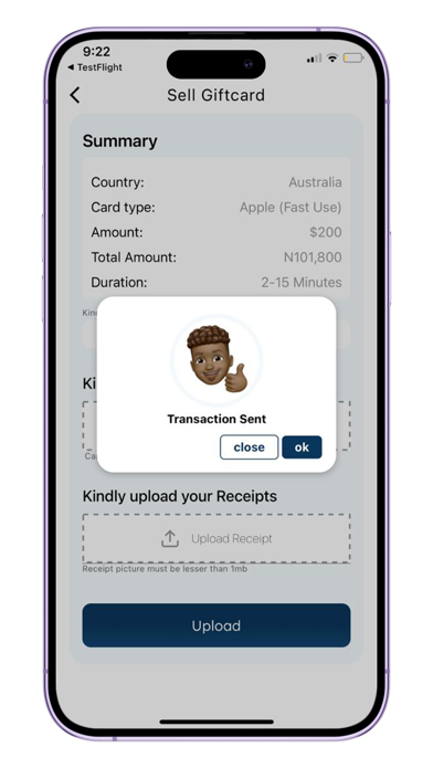 Presto: Sell Giftcards Screenshot