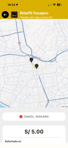 RidePe Pasajero screenshot