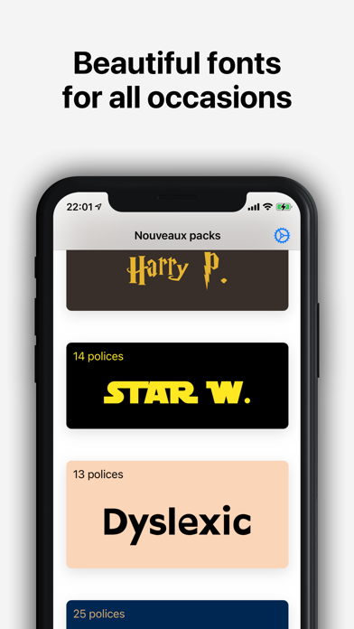 Install Fonts: Curated Packs のスクリーンショット