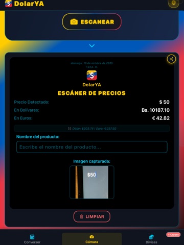DolarYA iPad screenshot