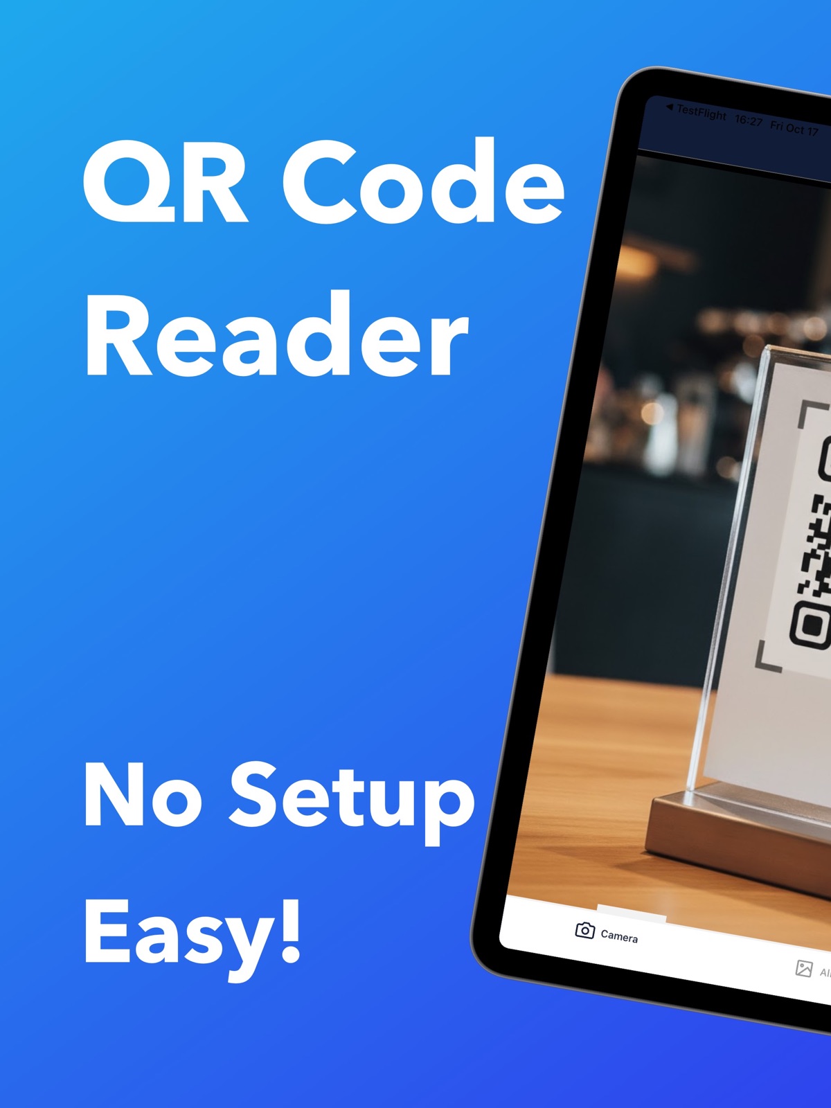 Fast QR Code Reader & Scanner ipad screenshot 1