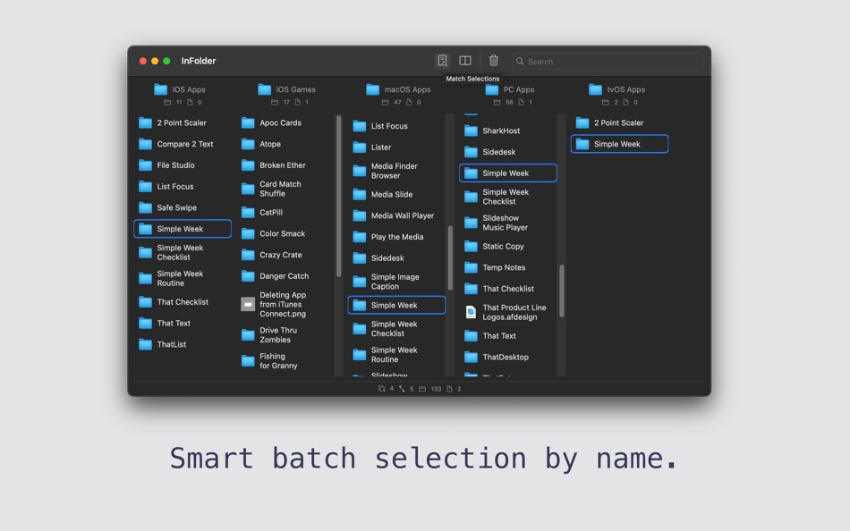 #3. InFolder (macOS) Podle: Ebey Tech LLC