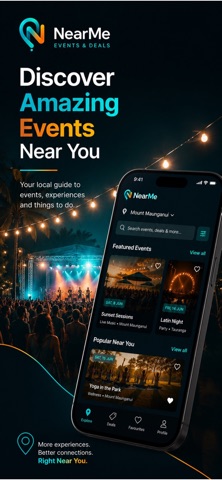 NearMe: Events & Deals iPhone screenshot