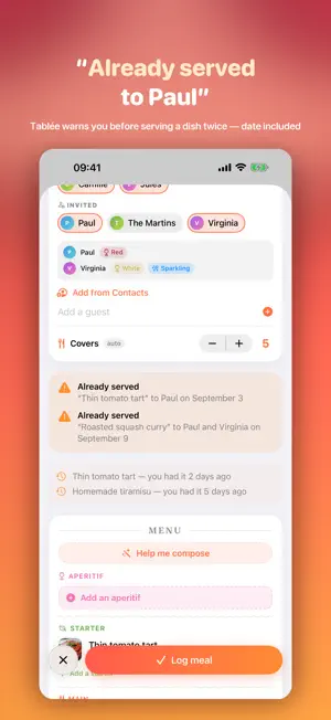 Tablée screenshot 1