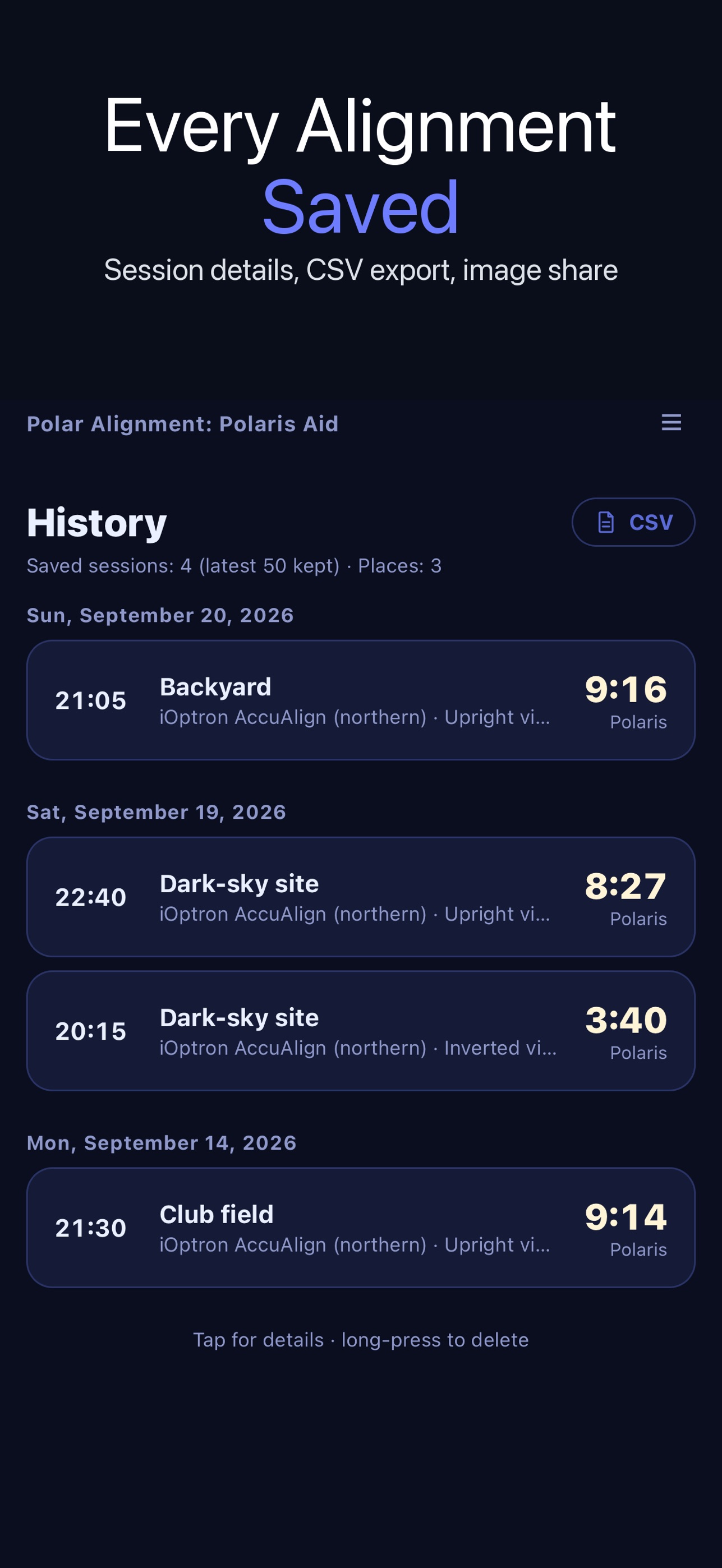 Screenshot 3 of Polar Alignment: Polaris Aid