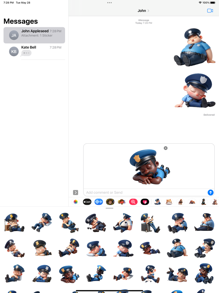 Sleeping Policeman Stickers