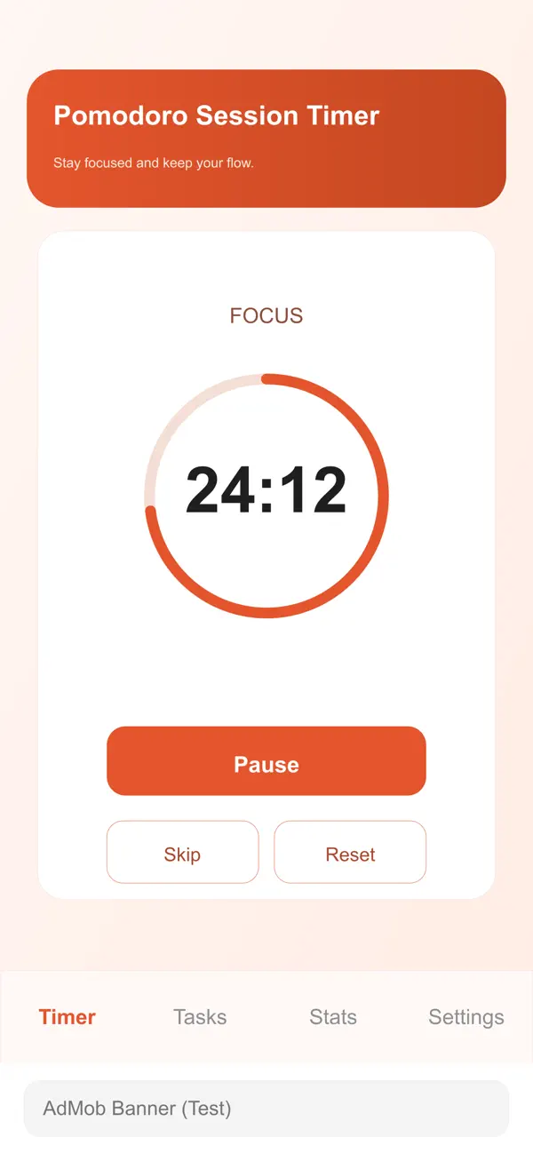 #1. Pomodoro Session Timer (iOS) Podle: Claudio Fusillo