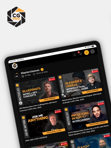 CG-Pro iPad screenshot