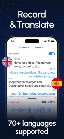 AI Note Taker & Speech to Text iPhone screenshot