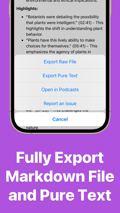 PodNote - AI Summarize Podcast Screenshot