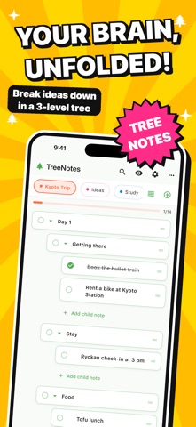 TreeNotes - Tree Outliner Screenshot 1 of 6