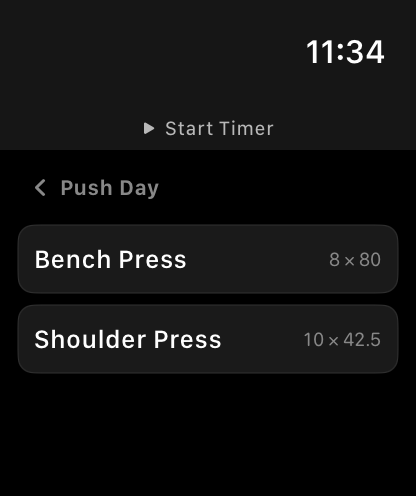 WatchLift - Watch Workout Log screenshot 9