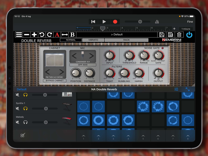 Double Reverb Guitar Amplifier