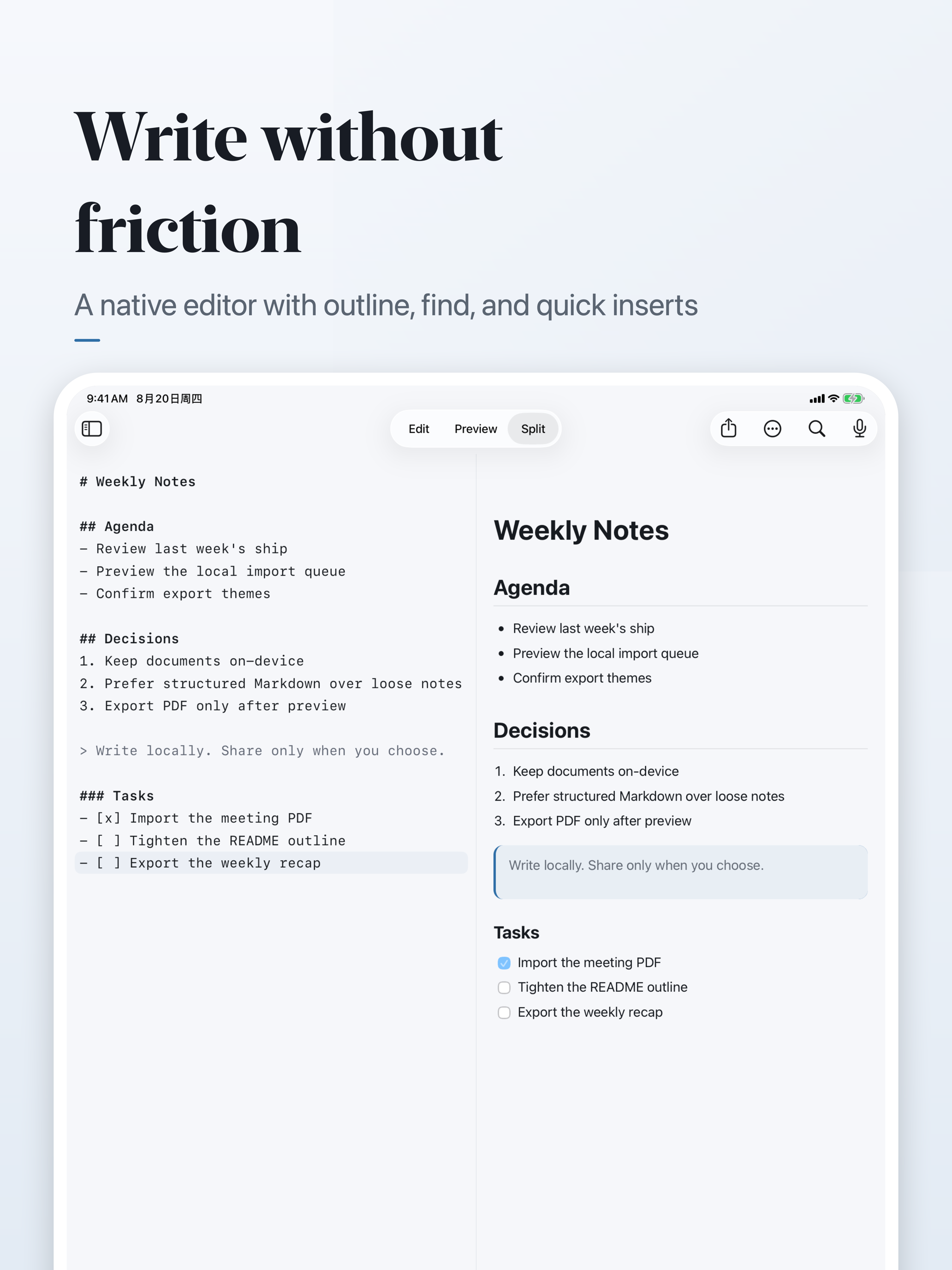 MDQuill Markdown Editor screenshot 7