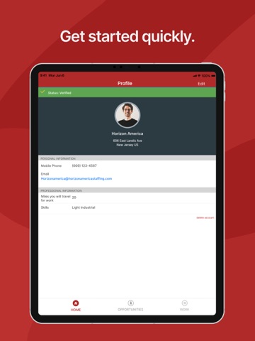 Horizon America App iPad screenshot