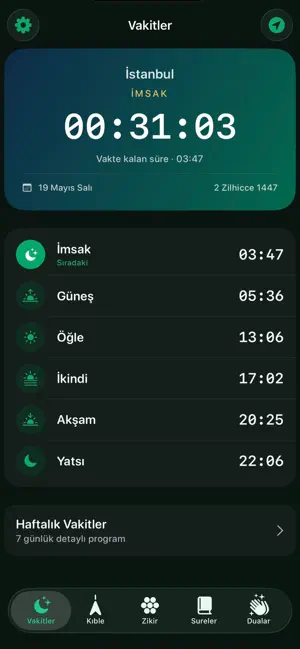 Dergah: Namaz Vakti ve Zikir screenshot 1