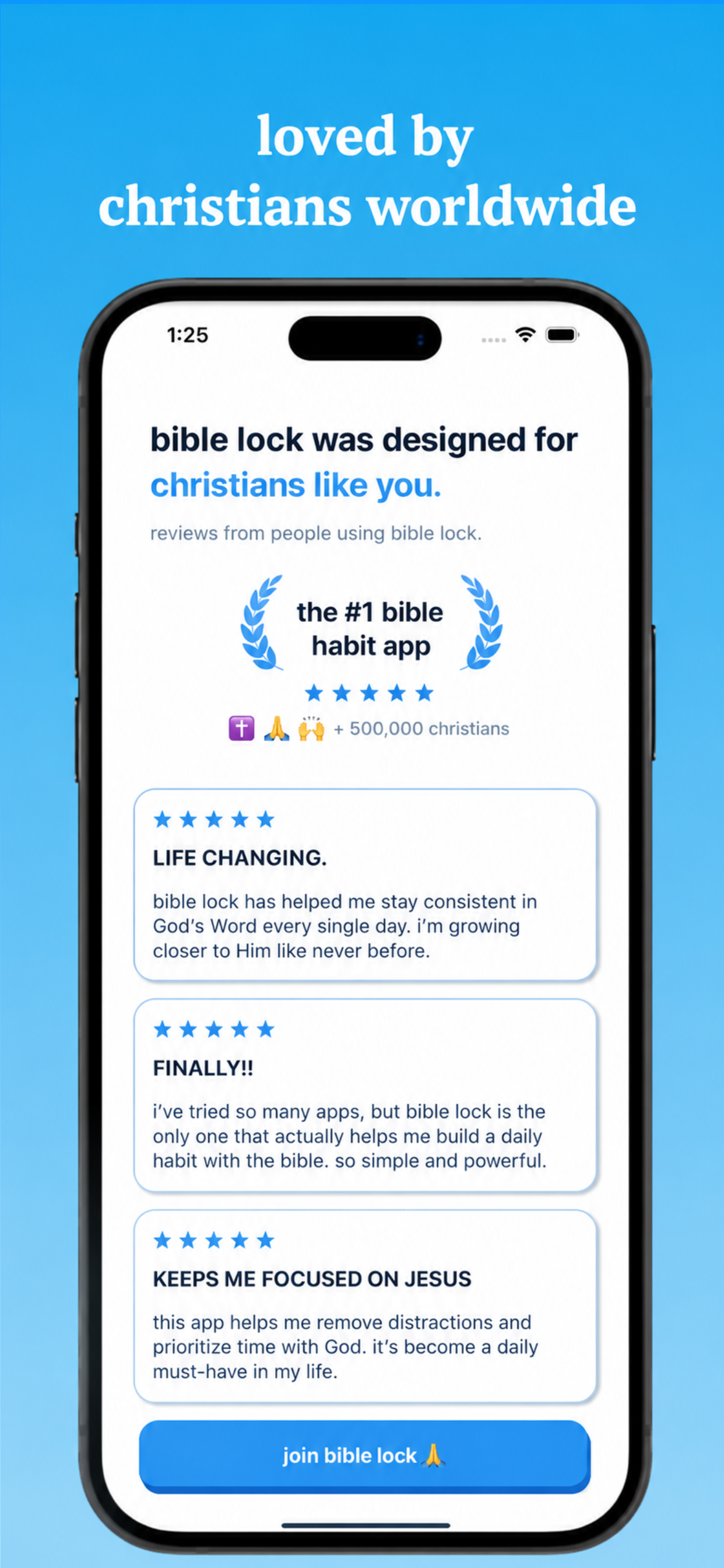 Bible: Prayer Lock