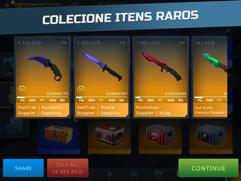 Case Chase: Skins Simulador screenshot 9