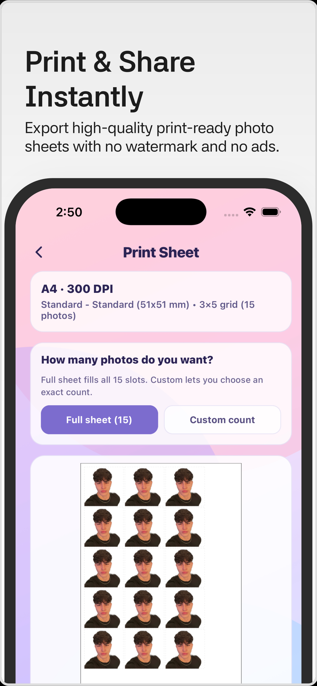 InstaID – Passport Photo Maker