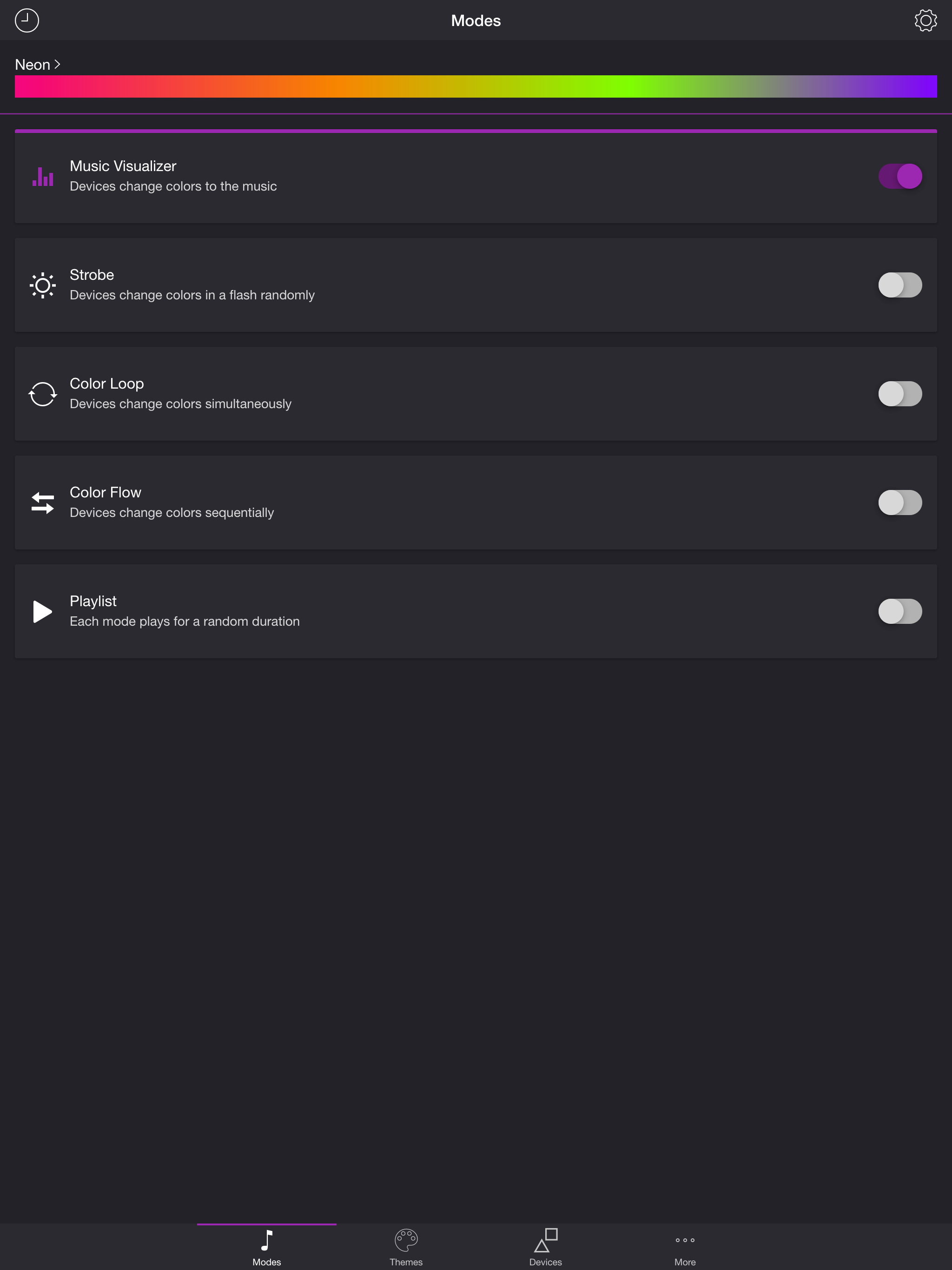 Soundstorm for Nanoleaf