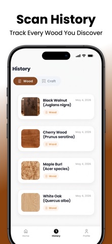 Wood Identifier: WoodSnap iPhone screenshot