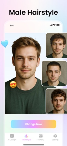 PixBeauty -AI HairStyle Try On iPhone screenshot