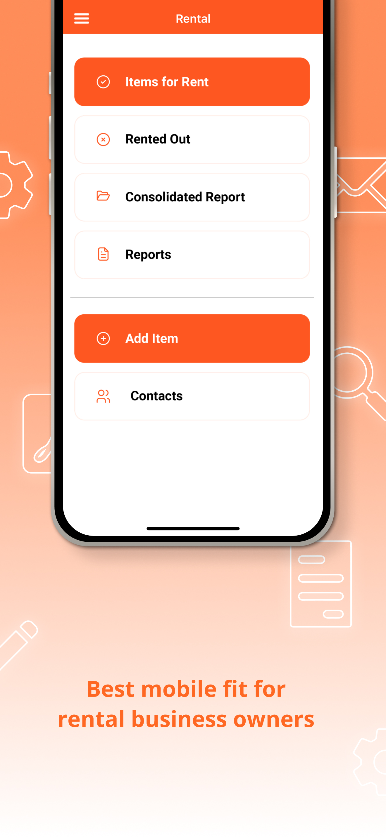 Rental Business Management App