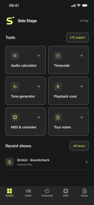 Side Stage Audio Tools screenshot 1 of 6