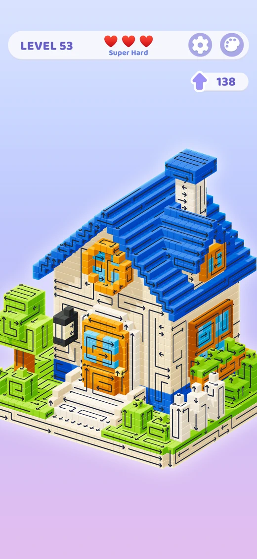 Arrow Block 3D - Tap Maze Pro screenshot 1