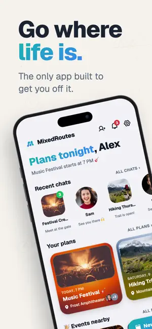 MixedRoutes: Events & Plans screenshot 1