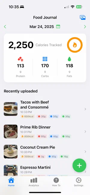 Calory: Food Counter & Tracker screenshot 1