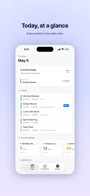 Today Events Widget screenshot 1
