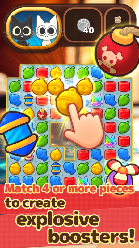 Ash & Snow : Cat Pop'n Match screenshot 3
